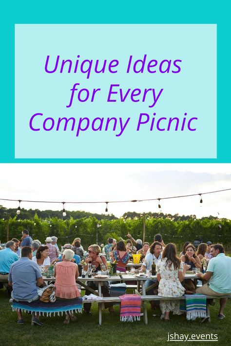 Company picnics are an excellent way to get your employees out of the office and create camaraderie.   But before you pick out your next shaded place for people to sit, and start setting out the utensils, check out these tips for your next company picnic! Company Picnic Games For Adults, Staff Picnic Ideas, Corporate Bbq Ideas Company Picnic, Company Picnic Decorations, Company Family Day Ideas, Corporate Family Day Ideas, Office Picnic Ideas, Work Picnic Ideas, Employee Picnic Ideas