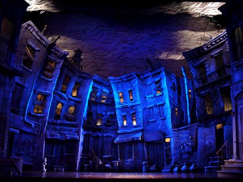 Show: Little Shop of Horrors (2004 Broadway Revival)  Scenic Designer: Scott Pask Scenic Design Theatres, Theatre Inspiration, Alvin Ailey, Skid Row, Set Design Theatre, Stage Set Design, Little Shop Of Horrors, Theatre Stage, Theatre Design