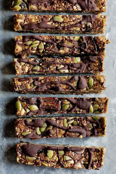 Superfood Nut Free Granola Bars Recipe | Ambitious Kitchen Nut Free Granola Bar Recipe, Nut Free Granola Bars, Quinoa Oats, Nut Free Granola, Health Bars, Granola Bars Recipe, Breakfast Bars Recipe, Witches Kitchen, Toasted Quinoa