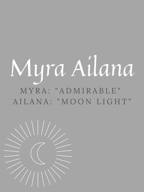 Myra Name Meaning, Unique Words For Moon, Unique Names For Girls With Meaning Moon, Beautiful Name With Meaning, Moon Names Ideas, Names Related To The Moon, Unique Last Names With Meaning, Names That Means Moon, Name That Means Light