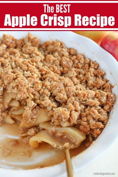 Apple Recipes Easy Healthy, The Best Apple Crisp, Apple Crisp Without Oats, Apple Crisp Recipe Healthy, Apple Crisp Pie, Orlando Photography, Apple Crisp Topping, Best Apple Crisp Recipe, Vegan Apple Crisp