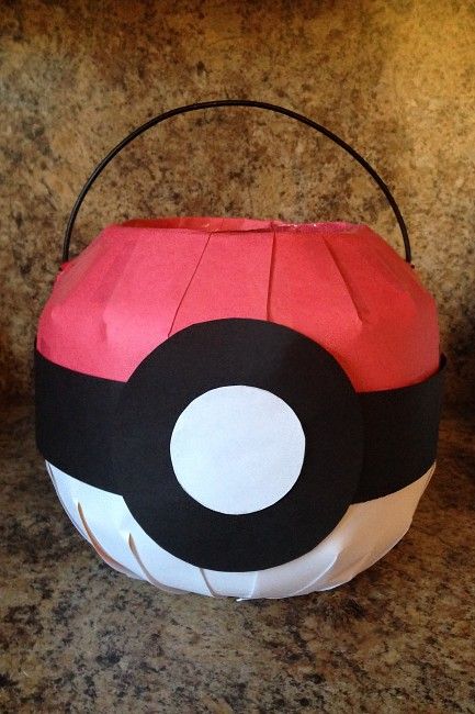 Pokeball Halloween Bucket, Pokemon Halloween, Pokemon Ball, Candy Bucket, Halloween Buckets, Halloween 2022, Ready Made, Costume Ideas, My Son