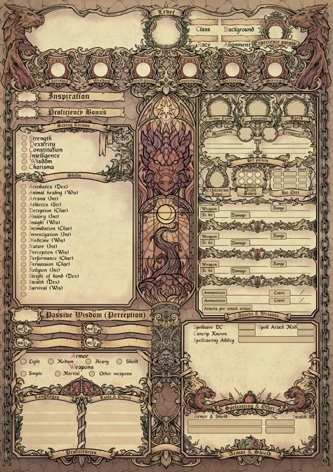 Dnd Character Sheet Design, Dnd Runes, Dnd Printables, Character Sheet Writing, Rpg Character Sheet, Dm Ideas, Dnd 5, Dnd Diy, Dnd Character Sheet