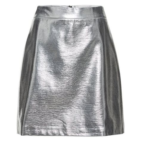 0 2014 Trends, Metallic Skirt, Fashion Articles, Girls Wardrobe, Leather Mini Skirts, Gray Skirt, Knee Length Skirt, Curator Style, Luxury Outfits