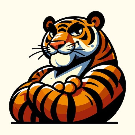 Panther Character Design, Dog Vector Illustration, Tiger Vector, Tiger Mascot, Premium Vector Cartoon, Mascot Logos, Logo Character, Logo Basketball, Cartoon Tiger