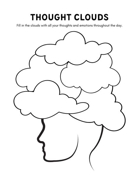 Aesthetic Graphic Organizer, Graphic Organizer Ideas Creative, Graphic Organizer Aesthetic, Cloud Activity, Free Graphic Organizers, Cloud Activities, Thought Cloud, 2000 Wallpaper, خريطة ذهنية