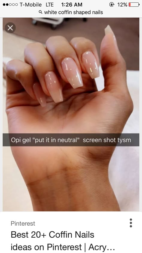 Natural Coffin Nails, Vacay Nails, Acrylic Nails Natural, Pedi Ideas, Nail Goals, Broken Nails, Smink Inspiration, Brittle Nails, Spring Nail