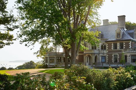 Inside a Historic Seaside Mansion Turned Family Home by AD100 Architect Peter Pennoyer and Designer Max Rollitt | Architectural Digest Seaside Mansion, Peter Pennoyer, Manhattan Loft, Guest Room Bed, French Limestone, Glazed Brick, Wood Island, 18th Century Paintings, Farrow And Ball Paint