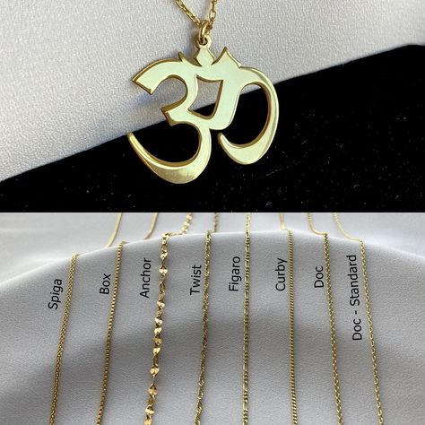 Om Pendant Gold For Women, Sanskrit Jewelry, Aum Necklace, Om Necklace Silver, Ohm Necklace, Minimalist Silver Jewelry, Esoteric Jewelry, Ohm Pendant, Om Necklace