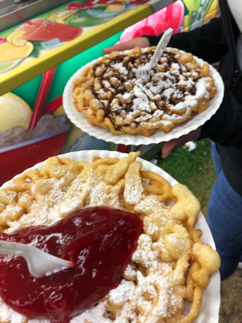 Fair county fair funnel cakes food obsession fair food Carnival Food Stand Aesthetic, Texas State Fair Aesthetic, Fair Food, State Fair Food, Calgary Stampede, Carnival Food, Country Fair, Food Stands, County Fair