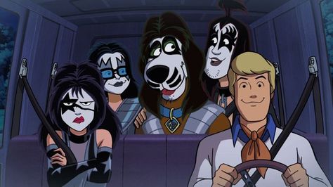 Watch Kiss Meet Scooby-Doo in New Film 'Rock and Roll Mystery ... Scooby Doo, Rock And Roll, Kiss, Black