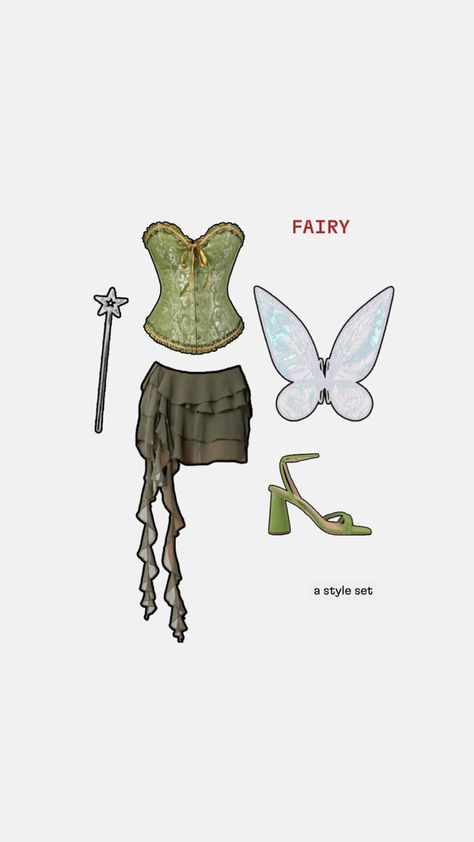 fairy halloween costume idea Cute aesthetic solo halloween costume Outfit links in our halloween style guide on astyleset.com Halloween costume - solo halloween costume - trendy halloween - fairy costume - green corset - costume inspiration Fairy Halloween Costume, Fairy Halloween, Outfit Links, Green Corset, Halloween Costume Idea, Halloween Style, Trendy Halloween, Dream Style, Fairy Costume