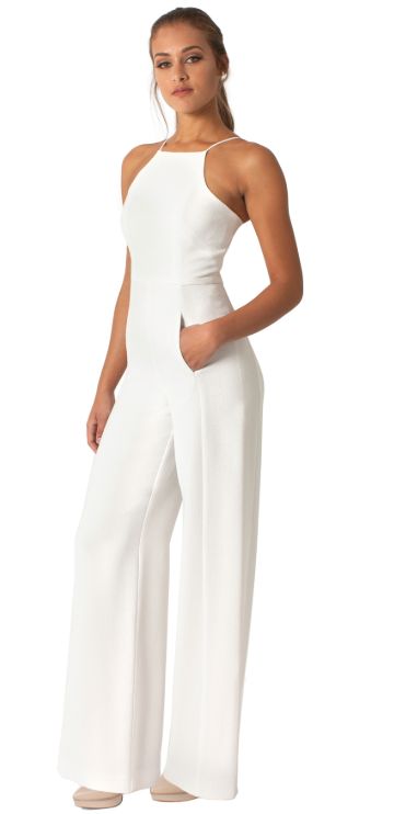 From Engagement to Honeymoon.  This sexy white jumpsuit by Black Halo is perfect for your engagement party or bachelorette party. Avail at MODELBRIDE 525 King St.  Charleston Engagement Party Outfit, Engagement Party Dresses, Bridal Jumpsuit, Jumpsuit Elegant, Black Halo, Engagement Dresses, Blue Jumpsuits, White Jumpsuit, Dress Gift