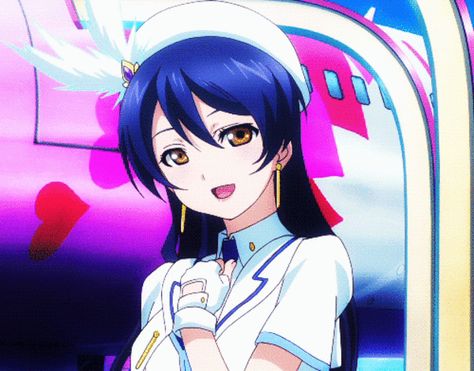 Umi Love Live, Live Gif, Blowing Kisses, Evil Anime, Popular Anime, Anime Kiss, Love Live, Cute Anime Pics, An Anime