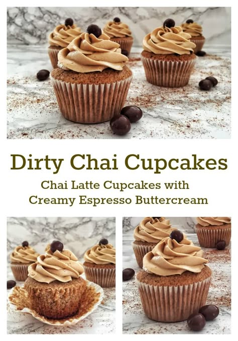 Chai Latte Cupcakes, Chai Cupcakes, Tasty Cupcakes, Spice Cupcakes, Chai Spice, Spice Cake, Cake Tasting, Pumpkin Cake, Savoury Cake