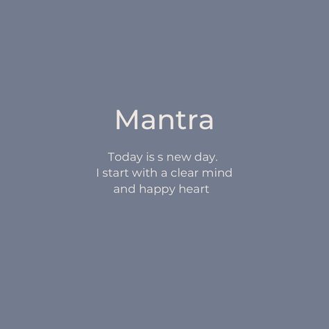 Mantra positive life ! Mantra of the day. #quotes #quoteoftheday #mantra #lifegoals #positivevibes Mantras For Positive Energy, Intention Quotes, Life Mantra, Mantra For Good Health, Morning Mantra, Mantra Quotes, Healing Mantras, Positive Mantras, Life Mantras