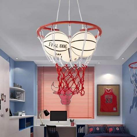 Basketball Room Decor Bedroom Ideas, Boys Basketball Room, Boys Basketball Bedroom, Basketball Themed Bedroom, Basketball Theme Room, Basketball Room Decor, Basketball Bedding, Basketball Bedroom, Star Bedroom