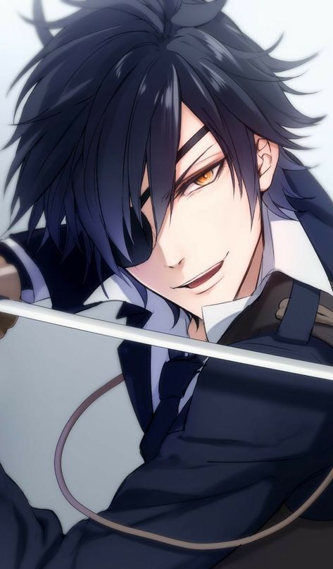 Shokudaikiri Mitsutada, Anime Character, Anime, Hair, Black