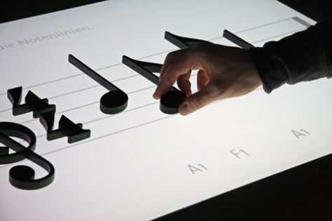 Noteput – Interactive Music Table – Fubiz Media Music Table, Music Tech, Music Class, Gadgets And Gizmos, Music Classroom, Teaching Music, Music Therapy, Cool Tech, Cool Technology