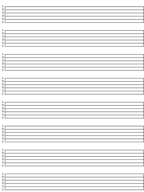 Blank Guitar Tab Sheet Music | Guitar chord sheet, Ukulele tabs songs, Guitar sheet music Basic Chords Guitar, Guitar Tab Sheet, Guitar Chord Sheet, Learn Bass Guitar, Guitar Tabs And Chords, Blank Sheet Music, Learn Guitar Chords, Easy Guitar Tabs, Music Theory Guitar