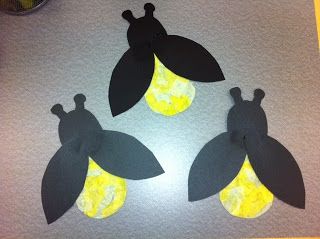 Fireflies Story Time at http://libraryvillage.blogspot.com/2013/07/psst-fireflies.html Lighting Bug Craft, Lightning Bug Crafts, Preschool Story Time, Firefly Craft, Camping Week, Fireflies Craft, Insects Preschool, Craft For Preschoolers, Bugs Preschool