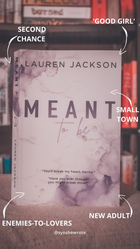 Romance Book To Read, Adult Romance Books To Read, Meant To Be Lauren Jackson, Books Recommendations Enemies To Lovers, Meant To Be Book, Enemies To Lovers Book Recommendations, Cute Romance Books, Romance Books Recommendations, Enemies To Lovers Books