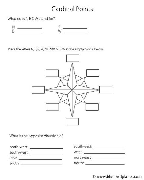 Free printable worksheets for preschool, Kindergarten, 1st, 2nd, 3rd, 4th, 5th grades. Cardinal Points. Directions Worksheet, Map Skills Worksheets, 4th Grade Homeschool, Thing To Learn, Geography Teacher, Cardinal Points, Third Grade Social Studies, Cardinal Point, Free Worksheets For Kids