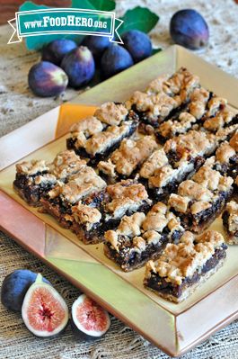 Fig Recipes Dessert, Dried Fig Recipes, Fig Dessert, Fig Bars, Fig Recipes, Dessert Aux Fruits, Dried Figs, Fruit Recipes, Dessert Bars