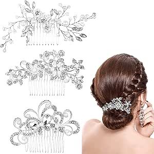 Silver Wedding Hair Accessories, Silver Wedding Hair, Autumn Hair Accessories, Wedding Hair Side, Headpiece Accessories, Hair Accessories Pins, Rhinestone Headpiece, Prom Accessories, Bridal Wedding Hair