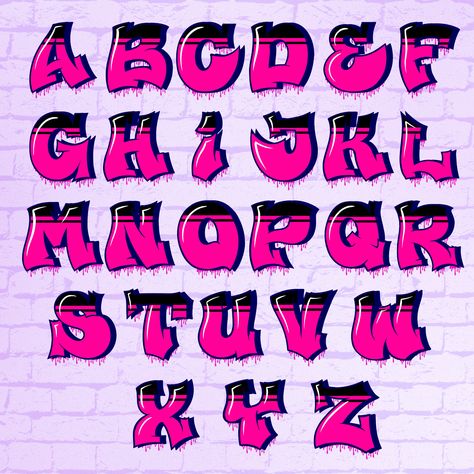 Graffiti Font Alphabet, Alphabet Fonts, Font Styles Alphabet, Cool Fonts Alphabet, Alphabet Graffiti, Cute Fonts Alphabet, Graffiti Names, Lettering Styles Alphabet, Graffiti Wallpaper Iphone