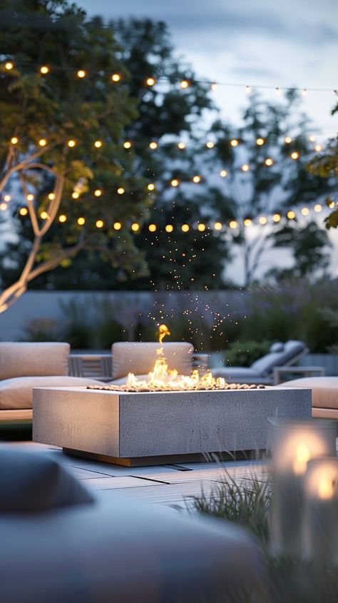 15 Cozy Patio Fire Pit Ideas You Will Love - Planted Shack Patio Fire Pit Ideas, Patio Fire Pits, Sunken Fire Pits, Outdoor Gathering Space, Large Fire Pit, Outdoor Fire Pits, Paver Stones, Portable Fire Pits, Concrete Fire Pits