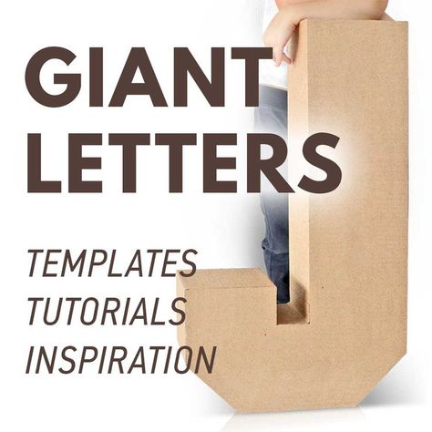 Large Cardboard Letters, Giant Numbers, Giant Letters, Cardboard Letters, Big Letters, Letter Template, Decorative Letters, Large Letters, Letter Templates