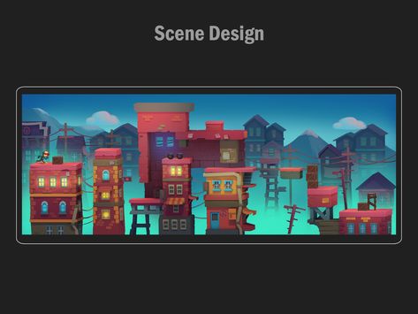 Side scroller game concept on Behance Character And Background, Side Scroller, Some Sketches, Game Environment, Game Background, Game Concept Art, Scene Design, Game Concept, Robots Concept