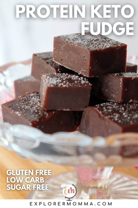 Transform your dessert game with this Protein Keto Fudge! Simple ingredients, incredible taste—your keto-friendly sweet fix is just a click away. Find this awesome low carb recipe on the blog now! Protein Fudge Recipe, Low Carb Fudge, Maple Fudge Recipes, Sugar Free Fudge, Maple Fudge, Keto Fudge, Fudge Recipes Chocolate, Sugar Free Treats, Low Carb Recipe