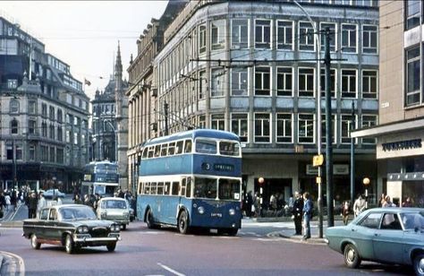 Bradford Exchange, Leeds, Yorkshire, Vintage Cars, Street View