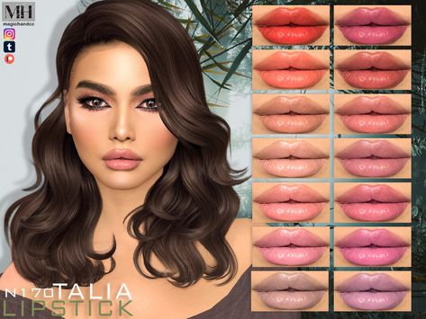 Plumping Lipstick, Makeup Cc, Sims Free Play, Sims 4 Dresses, The Sims4, Sims 4 Custom Content, The Sims Resource, Custom Content, Sims Resource