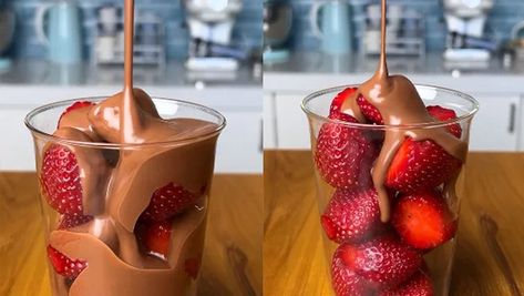 Smells Like London! How To Make Londons Viral Chocolate-Coated Strawberries At Home - NDTV Food Chocolate Strawberries Recipe, Coated Strawberries, Trending Desserts, Chocolate Coated Strawberries, London Chocolate, Strawberry Recipes Easy, Apple Cream, Famous Chocolate, Molten Chocolate