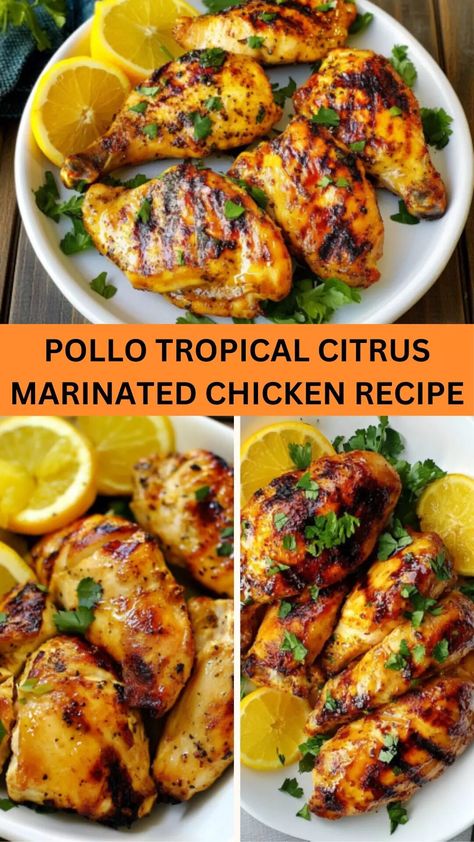 Pollo Tropical, Marinated Chicken Recipes, Zesty Chicken, Freshly Squeezed Orange Juice, Citrus Juice, Paleo Chicken, Citrus Chicken, Joy Of Cooking, Marinated Chicken