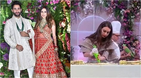 This celebrity chef made Armaan Jain-Anissa Malhotra’s grand wedding cake https://indianexpress.com/article/lifestyle/food-wine/armaan-jain-anissa-malhotra-grand-wedding-cake-celebrity-chef-sarah-todd-6257221/ Amit Aggarwal Lehenga, Sarah Todd, Reception Cake, Grand Wedding, Instagram Cake, Ranveer Singh, Couture Cakes, Celebrity Chef, Newly Married Couple