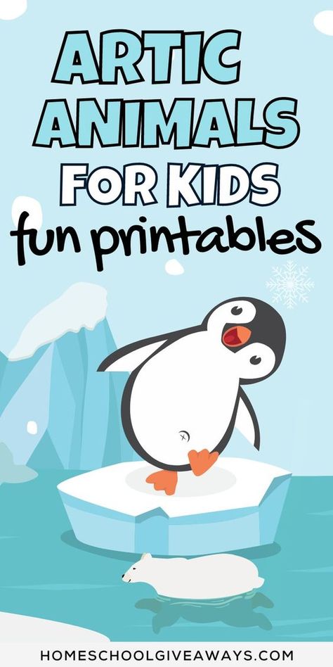 Arctic Theme Activities, Arctic Animals Preschool Activities Free, Preschool Winter Animals Theme, Antarctic Animals Free Printables, Arctic Animal Crafts For Kids, Animals In The Winter Preschool, Attic Animals Preschool, Arctic Animal Crafts For Preschool, Polar Animals Crafts For Toddlers