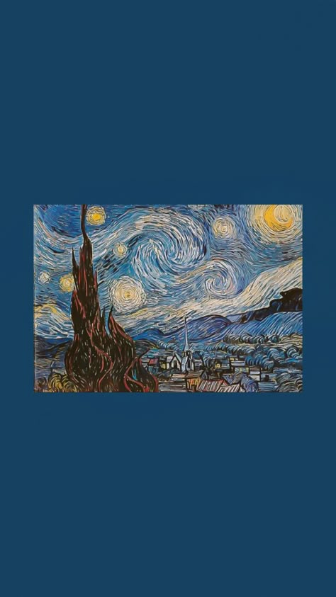 Noite estrelada Background HD Night Background Hd, Van Gohn, Van Gogh Wallpaper, Starry Night Background, Lock Screen Wallpaper Iphone, Wallpaper Retro, Arte Van Gogh, Night Background, The Starry Night