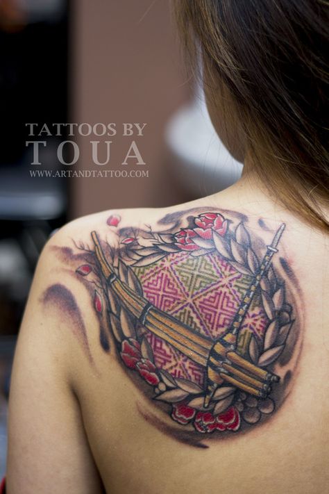 Hmong tattoo Hmong Tattoo, Hawaiian Turtle Tattoos, Roots Tattoo, Ram Tattoo, Female Tattoos, Polynesian Tattoo Designs, C Tattoo, Men Tattoos, Leg Tattoos Women