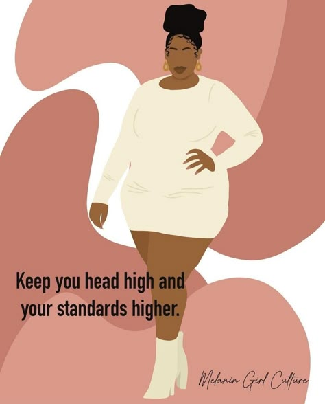 Plus Size Inspiration Quotes, Plus Size Affirmations, Plus Sized Girl Art, Plus Size Black Women Art, Curvy Is Beautiful Quotes, Plus Size Melanin Art, Black Women Art Curvy, Plus Size Black Women Art Beautiful, Black Power Art