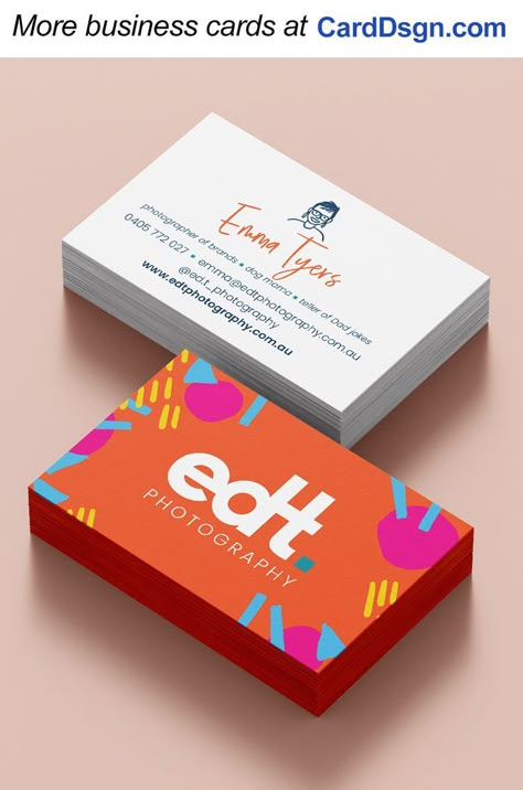 Business Card Gallery, Photography Business Cards, Business Card Ideas, Visiting Card, Business Card Designs, Illustration Photography, Cute Card, Visiting Cards, Photography Services