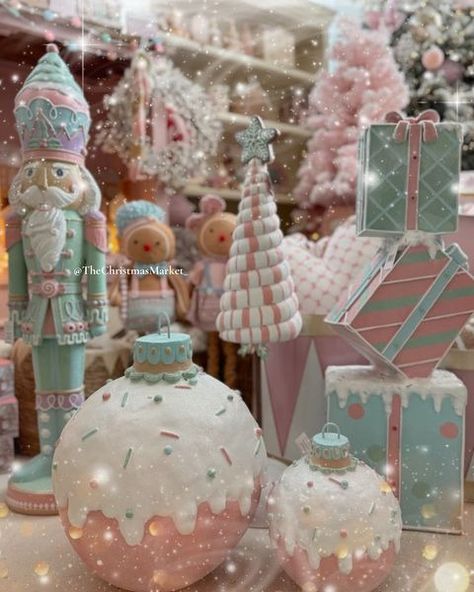 All posts • Instagram Winter Candyland Theme, Pastel Christmas Aesthetic, Winter Candy Land, Pastel Candy Christmas, Winterwonder Land, Winter Candyland, Winter Wonderland Birthday Party, Christmas Tree Inspo, Winter Wonderland Birthday