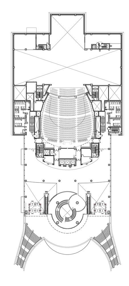 Theater Plan, Reception Interior, Second Floor Plan, Auditorium Design, Gyeongju, Apartment Checklist, Bedroom Wall Designs, Hotel Reception, Graduation Project