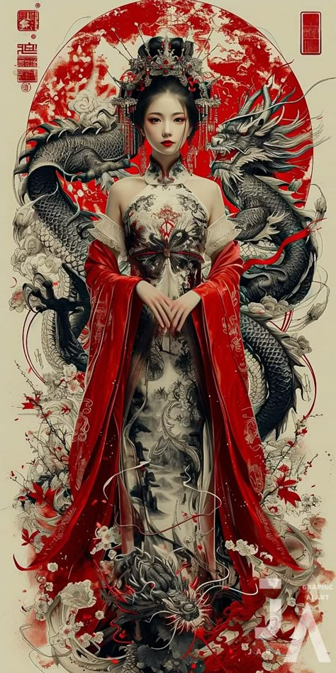 Reflexology Photography, Geisha Tattoos, Geisha Artwork, Gotik Tattoo, Guerriero Samurai, Japanese Art Samurai, Arte Pin Up, Dragon Lady, Female Samurai