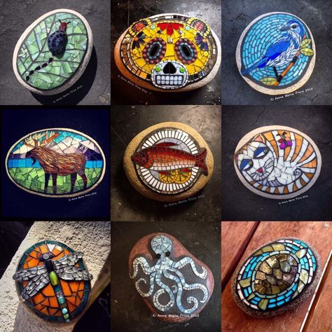 I Can Show You How To Create A Mosaic On Stone For Your Garden | Bored Panda Garden Turtle, Art On Stone, Mosaic Tiles Crafts, Mosaic Rocks, Mosaic Stepping Stones, Mosaic Garden Art, Mosaic Animals, Mosaic Tile Art, Mosaic Art Projects