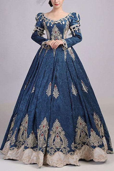 This very beautiful is going to enchant a granddaughter is a fan of Mirabel arrived fast thanks to the seller I recommend it Fantasy Victorian Dress, Eccentric Prom Dresses, Traditional Italian Dress, Winter Fantasy Clothing, Medieval Dress Royal, Rennaisance Dress, Victorian Dress To Impress, Mid 1800s Fashion, Victorian Style Dresses