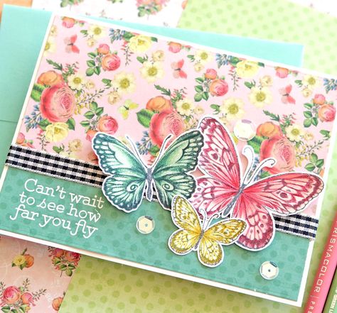 Butterfly Cards Handmade, Butterfly Brilliance, Butterfly Bouquet, Butterfly Card, Cute Birthday Cards, Spring Cards, Beautiful Handmade Cards, Birthday Cards Diy, Card Kits